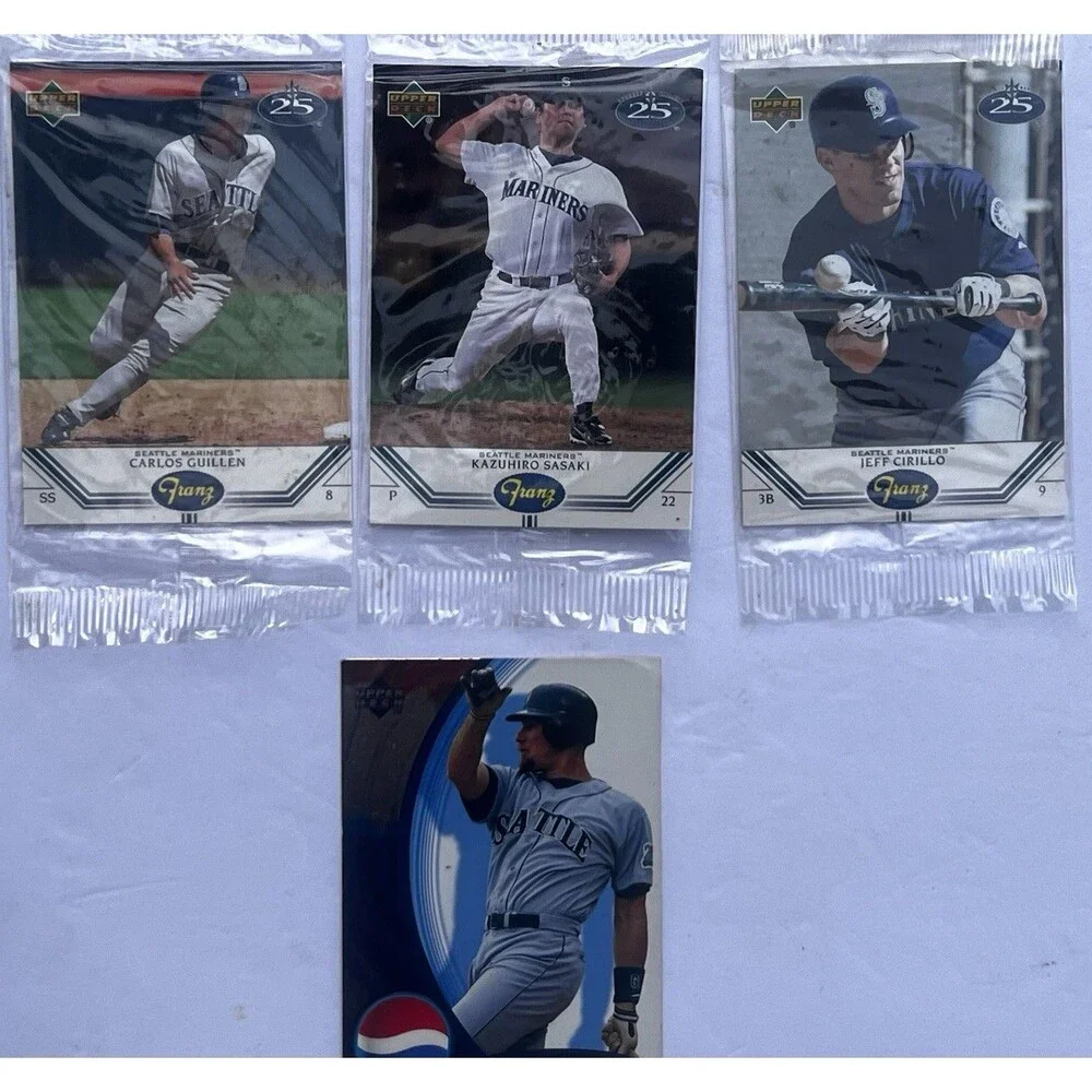 Seattle Mariners Card Lot Jay Buhner Kazuhiro Sasaki Carlos Guillen Jeff Cirillo